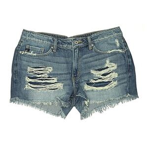KanCan Blue Distressed Jean Shorts